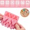 Cute Cartoon Silicone Ice Cube Molds, Reusable 15 Cavity Non-Stick Mouse Head Candy Chocolate Mold Ice Cube Trays Easy Release BPA Free Ice Mold for Kids DIY